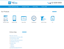 Tablet Screenshot of help.tallemucrm.com